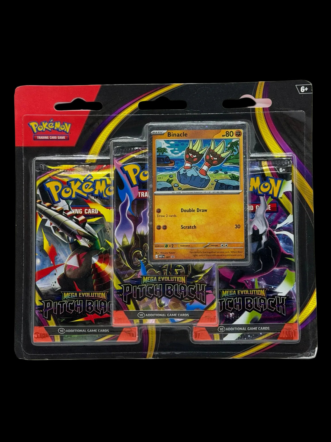 Pokémon TCG: Mega Evolution — Pitch Black 3-Pack Blister